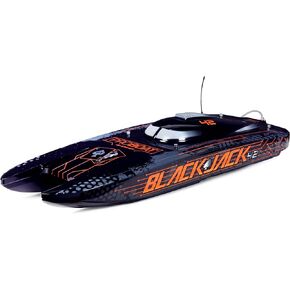 Pro Boat RC Blackjack 42" 8S Brushless Catamaran RTR Battery and Charger Not Included Black/Orange PRB08043T1