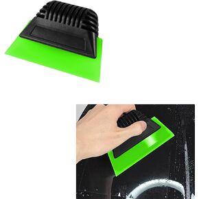 Window Tint Tool, Window Tint Squeegee, Auto Window Tinting Car Windshield, Mini Squeegee for Vinyl, Non-Slip Vinyl Wrap Squeegee for Window Tinting, Windshield, Glass Door Cleaning (Red)