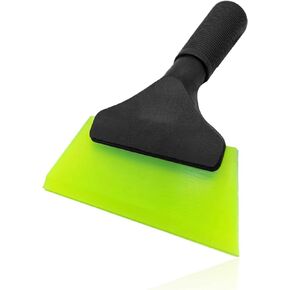 5 inch Mini Silicone Window Squeegee All-Purpose Heavy-Duty Car Squeegee for Car, RV, Windshield, Shower, Bathroom, Classroom, Glass, Mirror, 1 Non-Slip Rubber Squeegee, Black