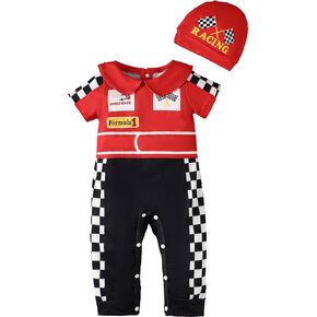 Newborn Boy Outfit Baby Clothes Uniform Romper with Hat