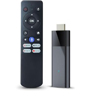 BL Android TV Stick 4K, 2024 Android TV Stick 10.0 2GB RAM 16GB ROM, 4K TV Stick H313 CPU Supports 2.4G/5G Wi-Fi Bluetooth 5.0 USB, Android TV Stick with Bluetooth Voice Remote Control