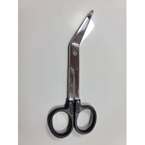 مقص ضمادة بمقبض بلاستيكي من MedBlades مقاس 5.5 بوصة للممرضات، EMS، EMT، غرفة الطوارئ، الإسعافات الأولية، الصدمات، التمريض المنزلي (برتقالي)