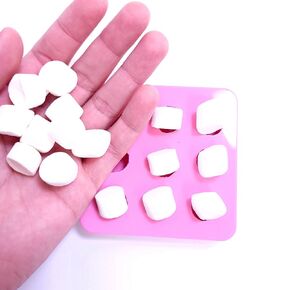 Marshmallow Silicone Mold 9 cavities Wax mold Resin mold Soap mold Realistic Marshmallow Flexible mold NC040