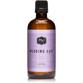 زيت عطري للتجارة P&J | زيت كعكة الزفاف 100 مل - روائح الشموع لصنع الشموع، الروائح المنعشة، لوازم صنع الصابون، روائح زيت الناشر