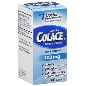 Colace Stool Softner 100 mg Capsules 60 ea (Pack of 2)