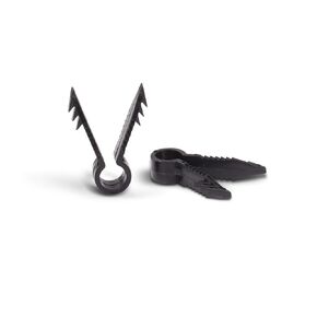 THE CIMPLE CO Stucco and Drywall Cable Clips for Coaxial and Similar Cables - Push-in Masonry Anchors - RG59, RG6, Ethernet, and Similar - Cable Clips, Pack of 10 - Black
