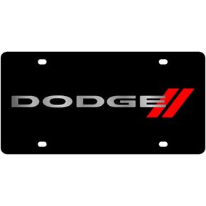 Eurosport Daytona - Compatible with Dodge Black Stripe Acrylic License Plate