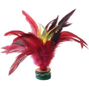 Juroicessry Kick Shuttlecock, 20CM Fadeless Colorful Feathers Chinese Shuttlecock Adults, Chinese Jianzi Foot Feather Sports Toy for Indoor and Outdoor Tennis and Racquet Sports Badminton
