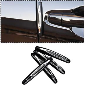 AUCELI 4PCS Car Door Edge Guards Protector, Vehicle Side Door Self Adhesive Anti-Scratch Strip, Automotive Body Anti-Collision Protector Cover Trim Guard, Universal for SUV Pickup Truck