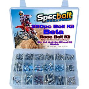250pc Specbolt Beta RR RS Xtrainer Motorcycle Bolt Kit 250 300 350 390 400 430 450 480 498 520 525 2 & 4 Strokes.
