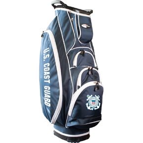 Team Golf NCAA US Coast Guard Albatross Golf Bag Lightweight, 10-Way Club Divider, Spring Action Stand, Insulated Cooler Pocket, Velcro Glove and Umbrella Holder & Lift Assist Handles
