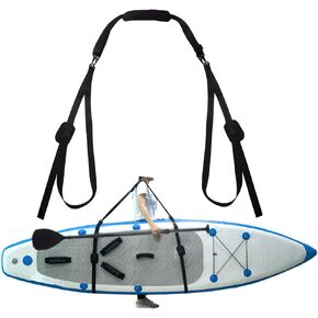 ZipSeven SUP Shoulder Carrier Strap Soft Kayak Storage Sling Adjustable Length with Metal Accessories for Canoe Paddle Board Carrying