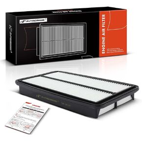 A-Premium Engine Air Filter Compatible with Acura & Honda Models - MDX 2007-2009, Odyssey 2005-2010, Pilot 2009-2015 - V6 Engine - Rigid Panel - Replace# 17220RGLA00, 17220RD5A00