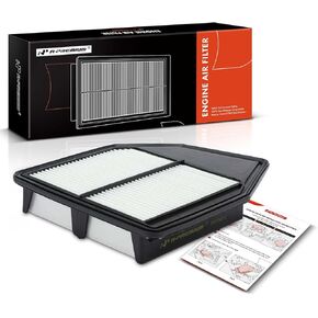 A-Premium Engine Air Filter Compatible with Honda Models - Accord 2008 2009 2010 2011 2012, Crosstour 2012 2013 2014 2015 - L4 2.4L - Replace# 17220-R40-A00
