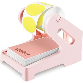 LERMITY Label Holder Thermal Label Holder for Rolls and Fan-fold Labels, Shipping Label Holder for Desktop Thermal Printer & Label Printer Supplies (Black)