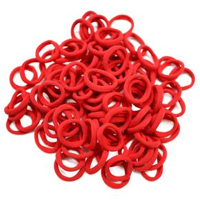 100 PCS Seamless Toddler Hair Ties Rainbow 1.2inch Mini Baby Hair Bands Ties Soft Kids Hair Elastics Ponytail Holders for Baby Toddlers Girls