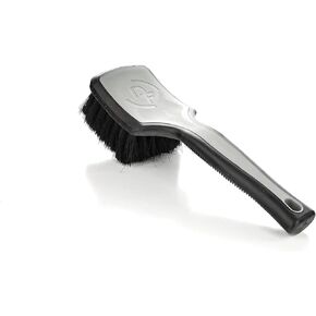 Detail Factory - ProGrip Interior Scrub Brush - Soft Bristles - Rubber Grip for Maximum Stability and Comfort - Curved Head Profile for Better Clearance - Grey