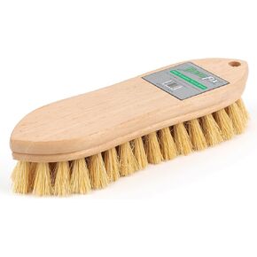 Finyl Fix Vinyl & Leather Scrub Brush - Natural, Non-abrasive Tampico Bristles: Upholstery Cleaning, Boats, Canvas, Car Detailing, Couch Cleaner, Leather Car Seat Cleaner, Pet, Pig, Horse & Shoe Brush