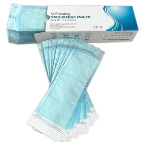 Disposable Self Seal Sterilization Pouch 5.25" x 11", 200 per Box, Disposable Medical Device Sterilization Pouch (5 1/4" x11", 200pcs)
