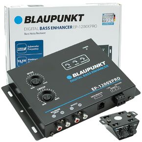 Blaupunkt EP1200X-PRO Bass Processor - Digital Sound Restoration, Maximizer and Reproducer - Car Audio Booster (Black)