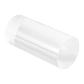 uxcell Acrylic Round Rod, Clear,2" Diameter 4-1/8" Length, Solid Plastic PMMA Bar Stick