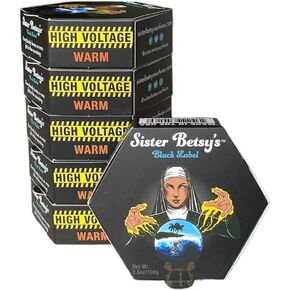Sister Betsy's Surf Wax, The Black Label, Surfboard Wax, White, 6 Pack
