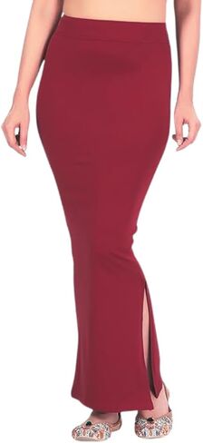 تنورة داخلية من LAPSHA'S Lycra Saree للنساء بخياطة جيدة وخصر قابل للتعديل وتنورة داخلية من الساري in Kuwait