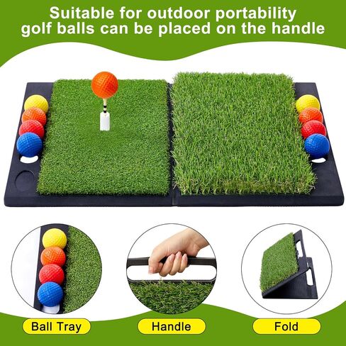 ShinyRelief Golf Chipping Net 3 أحجام منبثقة شبكة مستهدفة للجولف مع حصيرة جولف قابلة للطي 16 كرة جولف 8 تي شيرت جولف 1 مقعد كرة وحقيبة حمل لممارسة الرجال الهدايا في الأماكن المغلقة والخارجية في الفناء الخلفي للمنزل in Saudi Arabia