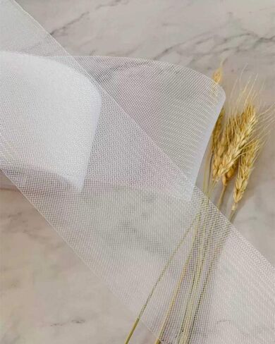 جديلة شعر حصان بيضاء ناعمة من البوليستر بعرض 5 سم، تُباع لكل لفة/ 50 ياردة in Kuwait