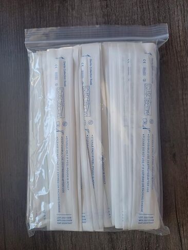 1000 Short SWABS [ 2 INCHES Break Point ] Nasopharyngeal Collection Flocked Nasal Swab 1000 Total 50cm Break Point Short Swab [10 Bags 100 Each] in Saudi Arabia