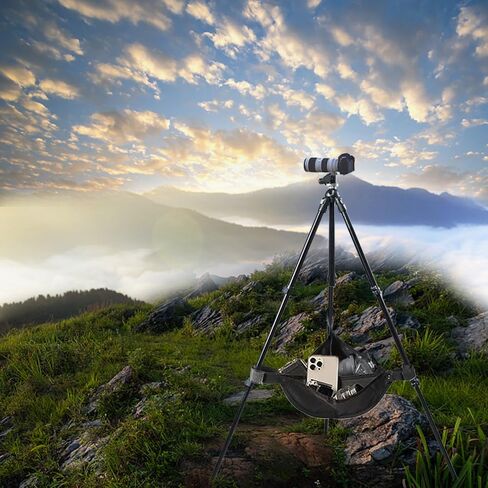 حقيبة وزن حامل ثلاثي القوائم من Xibeys، حقيبة رمل سوداء عالمية شديدة التحمل من الحجر لملحقات التصوير الفوتوغرافي بحامل ثلاثي القوائم in Kuwait