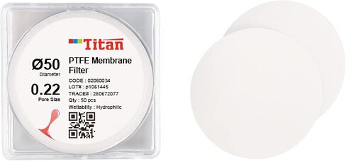 ADAMAS-BETA Lab PTFE Filter Membrane 100pcs Round Micron Filter,0.22μm,50mm in Saudi Arabia
