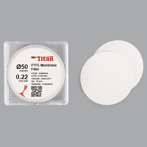 ADAMAS-BETA Lab PTFE Filter Membrane 100pcs Round Micron Filter,0.22μm,50mm in Saudi Arabia