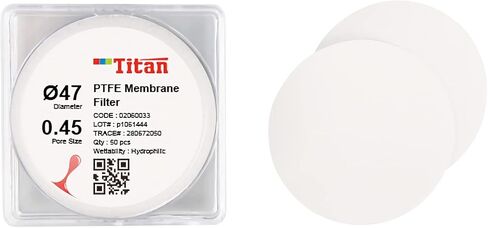 ADAMAS-BETA Lab PTFE Filter Membrane 100pcs Round Micron Filter,0.22μm,50mm in Saudi Arabia