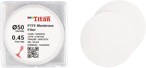 ADAMAS-BETA Lab PTFE Filter Membrane 100pcs Round Micron Filter,0.22μm,50mm in Saudi Arabia