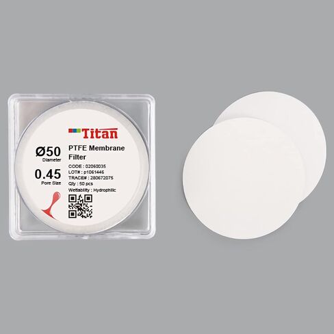 ADAMAS-BETA Lab PTFE Filter Membrane 100pcs Round Micron Filter,0.22μm,50mm in Saudi Arabia