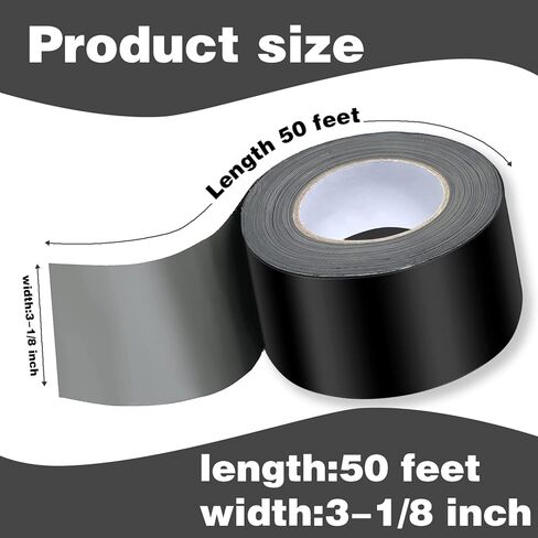 Ubyyddo 2 Rolls Joist Tape for Decking, 3 1/8" x 50' Butyl Deck Tape Waterproof Seal and Weather Resistance Self-Adhesive Flashing Tape,Anti-Corrosion for Wood Joists in Kuwait