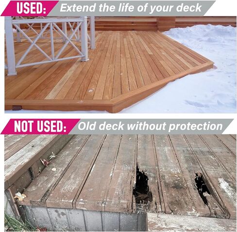 GEYYANG Deck Joist Tape 2 inch x 50 Feet,8 Rolls Butyl Joist Tape for Decking,Waterproof Seal Antiseptic Butyl Deck Tape, Self-Adhesive Deck Flashing Tape for Wood Decks Beams Roof in Saudi Arabia