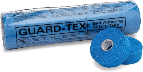 Guard-Tex Blue 3/4" Protective Finger Tape - Flexible Self-Adhesive Cut & Blister Bandage Wrap, Non-Slip Used as Sports Tape for Athletes, Workers & Hobbyists - 12 Rolls x 30 Yards in Saudi Arabia