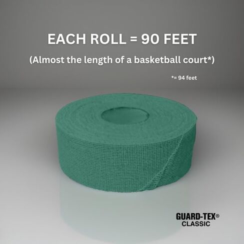 Guard-Tex Blue 3/4" Protective Finger Tape - Flexible Self-Adhesive Cut & Blister Bandage Wrap, Non-Slip Used as Sports Tape for Athletes, Workers & Hobbyists - 12 Rolls x 30 Yards in Saudi Arabia