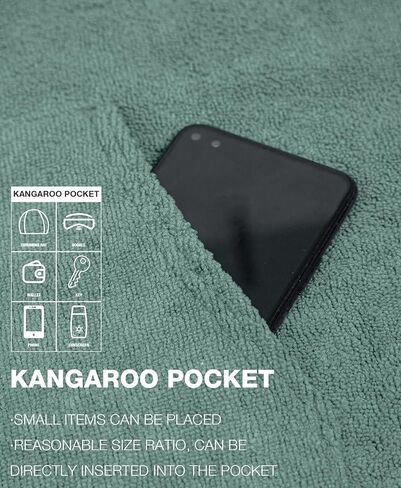 MissShorthair Surf Poncho Men&Women Towel Poncho Swim Parka Beach Changing Robe with Pocket Surfing Outdoor Sports Towel Robe in Saudi Arabia