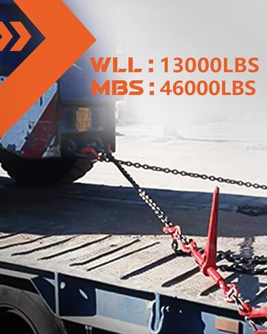 مجلد تحميل السقاطة من Olenyer، عبوتان من مجلدات التحميل مقاس 3/8-1/2 بوصة، حد حمل العمل مع 9200 رطل، قوة كسر 33000 رطل، مع خطاف تصارع، ربط الأحمال الثقيلة بشاحنة أو مقطورة مسطحة in Kuwait