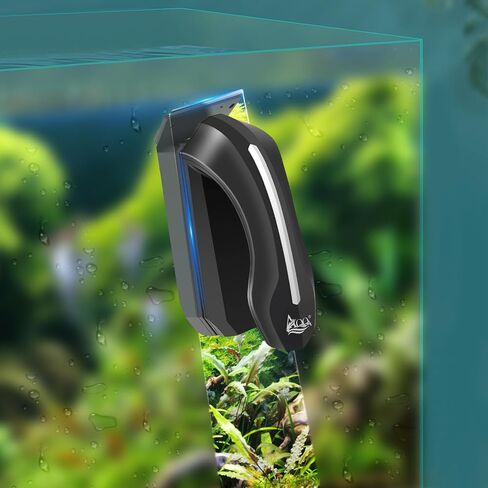 AQQA Aquarium Magnet Glass/Acrylic Cleaner,Fish Tank Cleaner Brush,Magnetic Algae Scrapers Cleaning Tools with 2 Detachable Scrapers,Floating Freshwater Saltwater (M) in Saudi Arabia