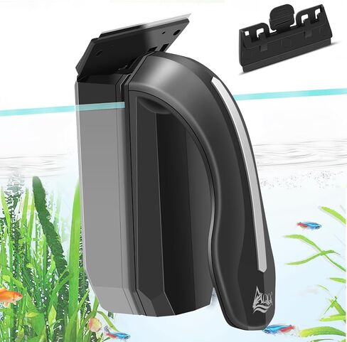 AQQA Aquarium Magnet Glass/Acrylic Cleaner,Fish Tank Cleaner Brush,Magnetic Algae Scrapers Cleaning Tools with 2 Detachable Scrapers,Floating Freshwater Saltwater (M) in Saudi Arabia