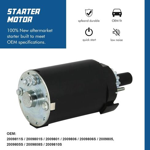 استبدال محرك بدء التشغيل TOPSCOPE لكوهلر الشجاعة الفردية Sv620 Sv610 Sv600 Sv590 Cub Cadet 1000 Series Toro Tractor LX420 LX425 Starter with OE 2009801 2009805 2009806 2009810 in Kuwait