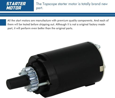استبدال محرك بدء التشغيل TOPSCOPE لكوهلر الشجاعة الفردية Sv620 Sv610 Sv600 Sv590 Cub Cadet 1000 Series Toro Tractor LX420 LX425 Starter with OE 2009801 2009805 2009806 2009810 in Kuwait