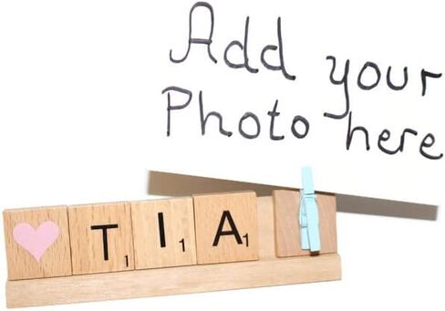 Hiding Place Boutique، إطار Tia مصنوع يدويًا، حامل صور Abuela Aunt Uncle Tio Abuelita Abuelito Abuelo هدية عيد الميلاد وأعياد الميلاد وعيد الأب وإعلان الحمل عن الطفل هدية بابا أبي الجد in Kuwait