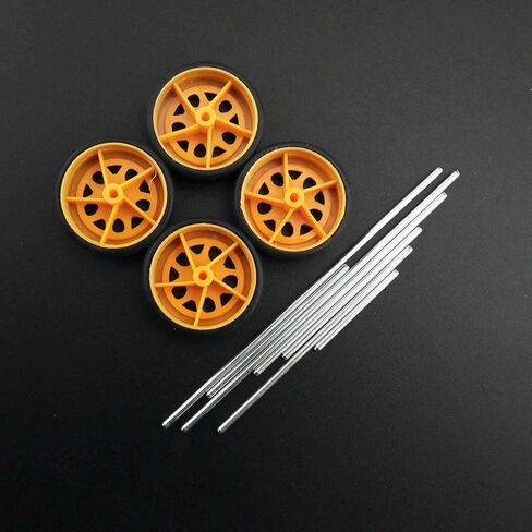 50 Pcs Plastic Gear Kit Spindle Worm Single Gears Set Shaft for Toy Motor Aircraft Car Robot DIY Kits 2MM/2.3MM/3MM/3.17MM/4MM in Kuwait