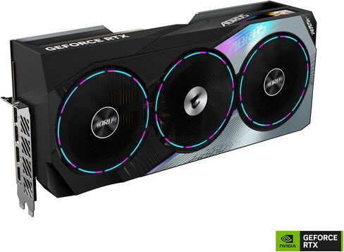 بطاقة رسومات GIGABYTE GV-N4090AORUS M-24GD AORUS GeForce RTX 4090 Master 24G، 3X مراوح WINDFORCE، 24 جيجابايت 384 بت GDDR6X، بطاقة فيديو in Kuwait