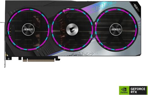 بطاقة رسومات GIGABYTE GV-N4090AORUS M-24GD AORUS GeForce RTX 4090 Master 24G، 3X مراوح WINDFORCE، 24 جيجابايت 384 بت GDDR6X، بطاقة فيديو in Kuwait